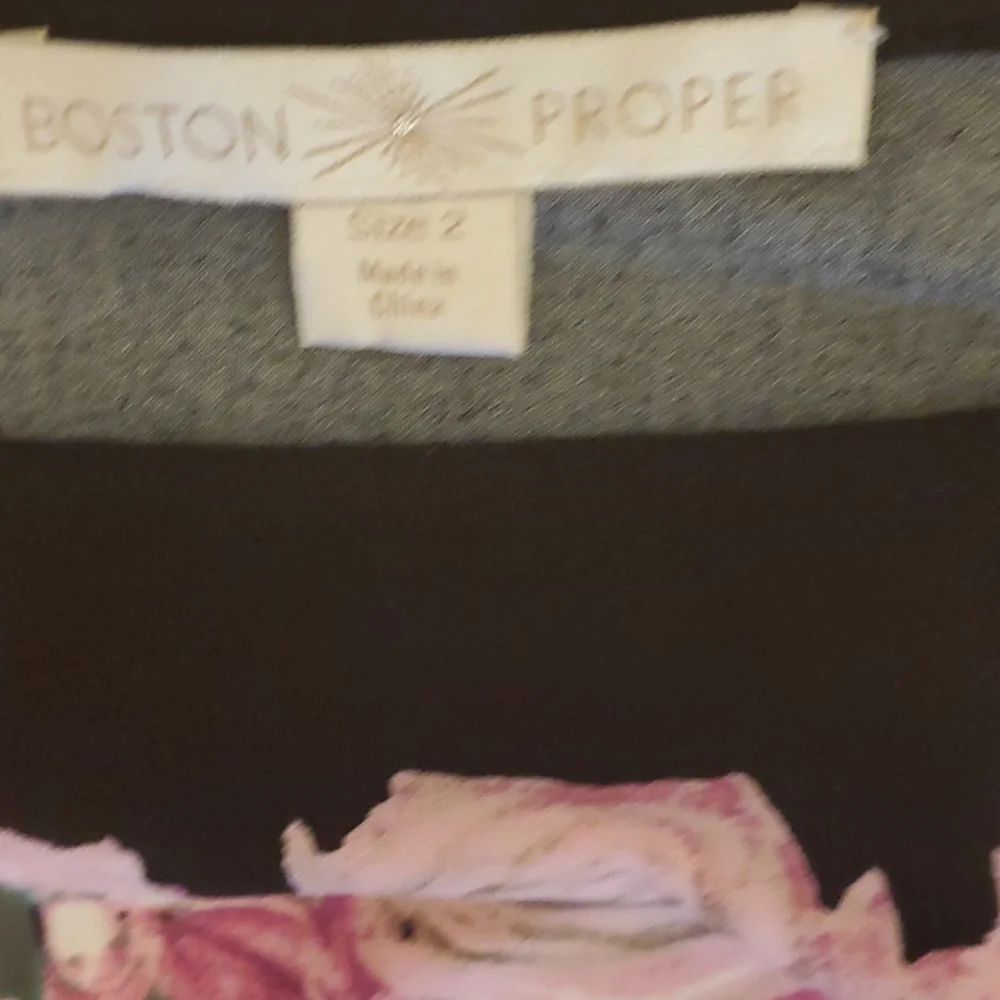 Boston Proper Pink and Black Midi Dress - Picture 4 of 6